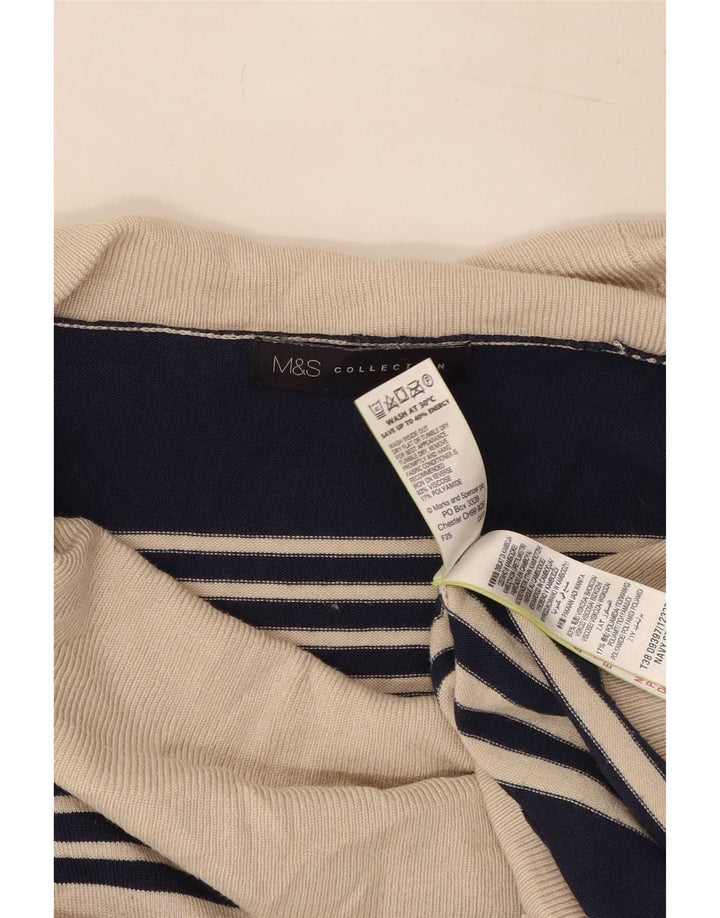 Marks & Spencer Damski sweter z golfem UK 14, średni granatowy
