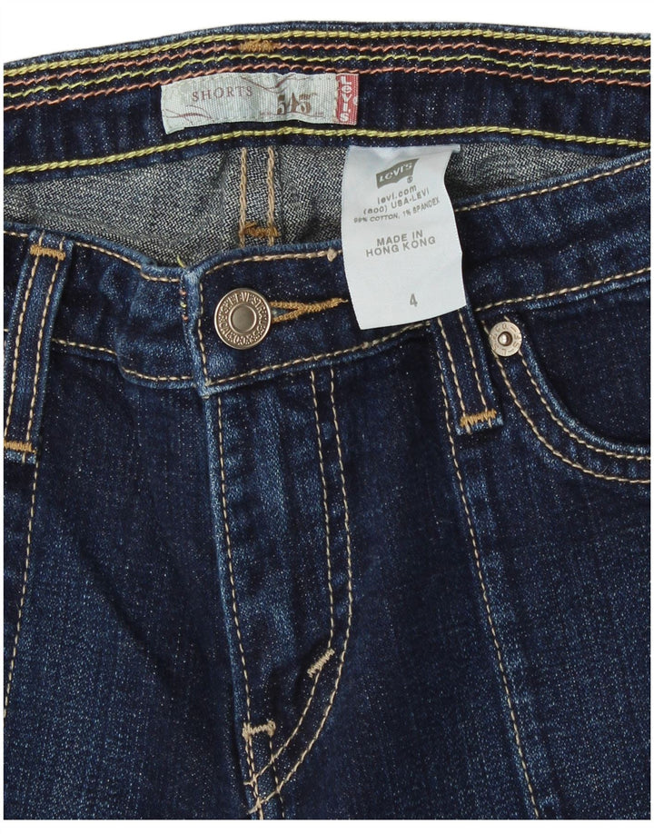 Damskie spodenki jeansowe Levi's 545 US 4 Small W28 Granatowa bawełna