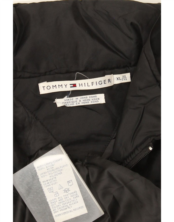 Damska kurtka wiatrówka Tommy Hilfiger UK 18 XL, czarny nylon