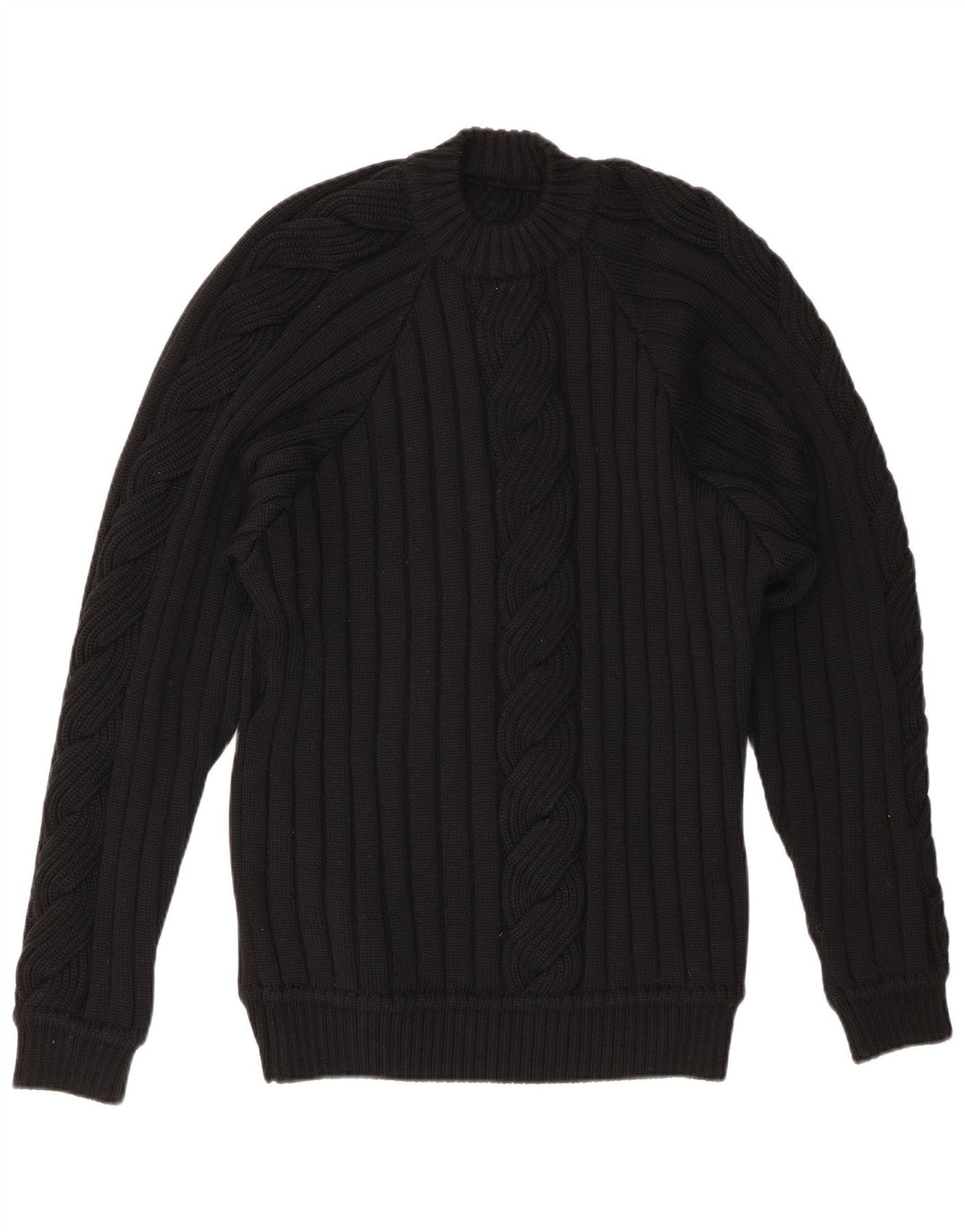 Sweter damski VINTAGE z okrągłym dekoltem UK 20 2XL czarny