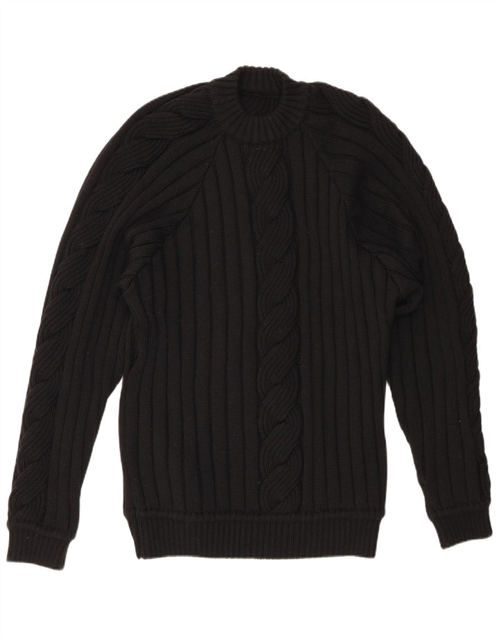 Sweter damski VINTAGE z okrągłym dekoltem UK 20 2XL czarny