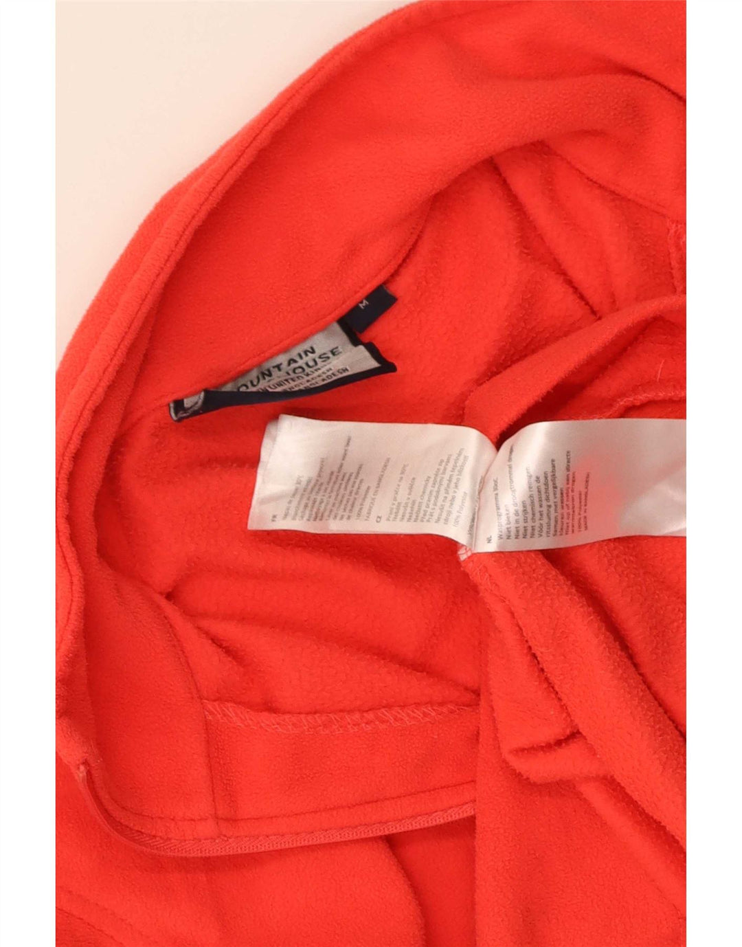 Damski sweter polarowy Mountain Warehouse z zamkiem błyskawicznym, UK 14, średni czerwony poliester