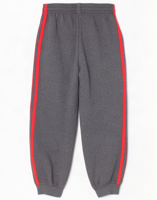 Adidas Chłopięce Spodnie Dresowe Joggery 5-6 Lat Szare Nakrapiane Bawełny