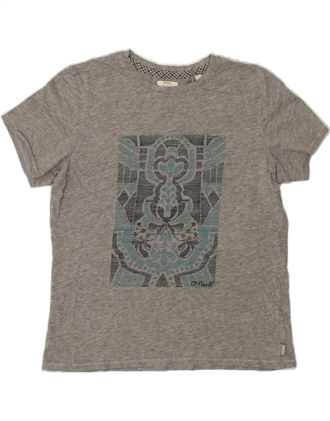 O'NEILL Womens Oversized Graphic T-Shirt Top UK 10 Small Grey Cotton Vintage O'Neill and Second-Hand O'Neill from Messina Hembry 