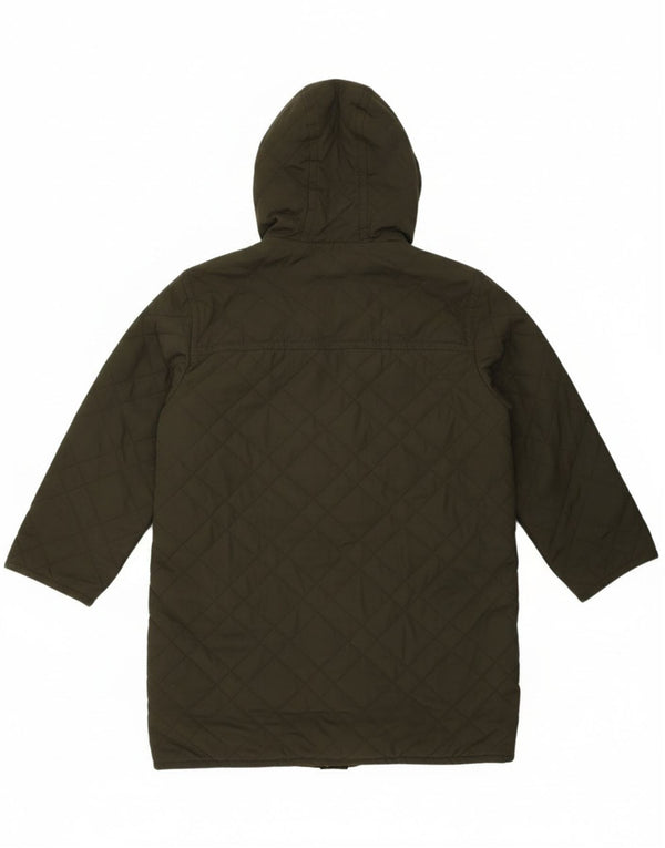 Pikowany płaszcz męski z kapturem i kapturem Blue Notes IT 52 XL Zielony poliester
