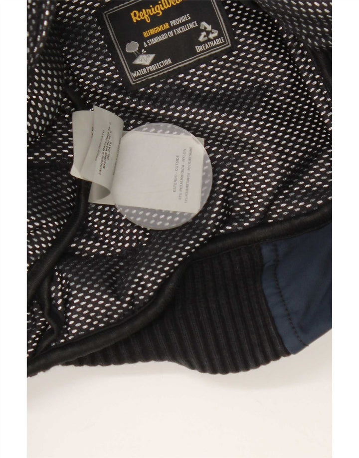Męska ocieplana kurtka z kapturem Refrigiwear UK 36 Mały granatowy nylon