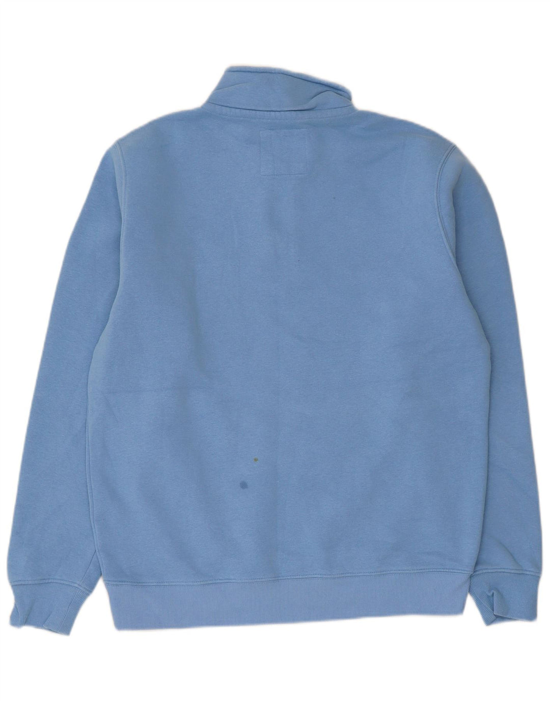 Crew Clothing Męska bluza z zamkiem błyskawicznym, średnioniebieska, bawełniana