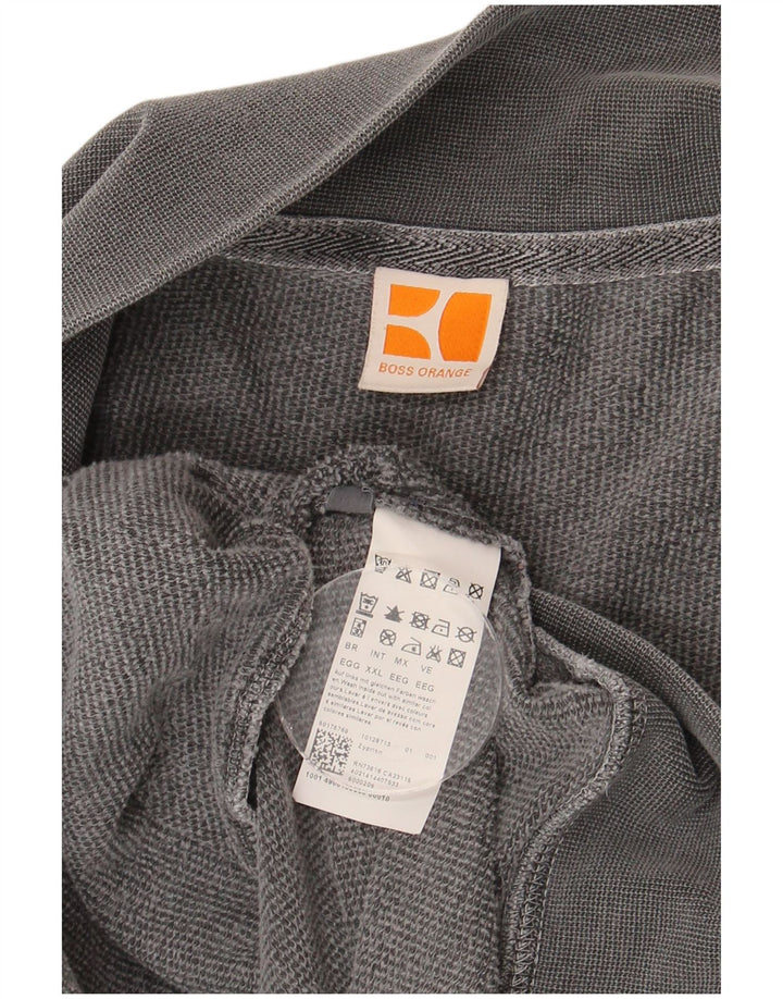 Męska kurtka dresowa Hugo Boss 2XL, szara bawełna