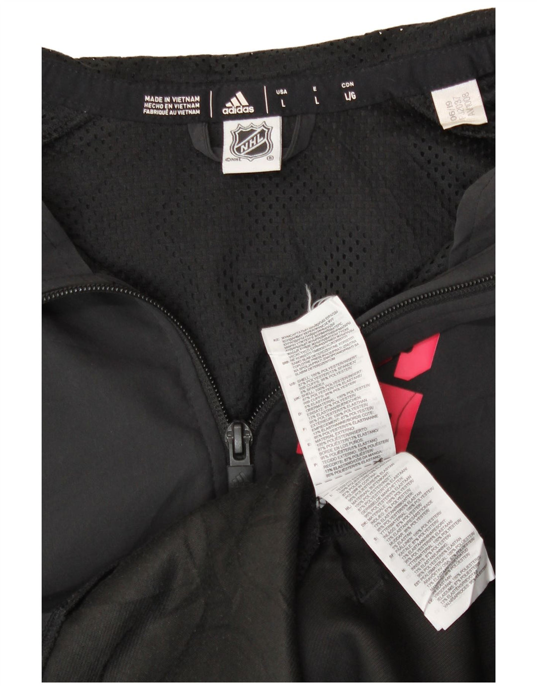 Męska kurtka dresowa ADIDAS Ottawa Senators Graphic, duża, czarna