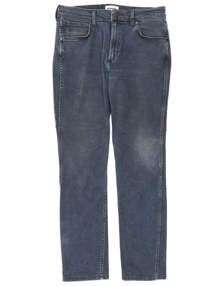 Męskie proste dżinsy Wrangler W32 L30 niebieskie