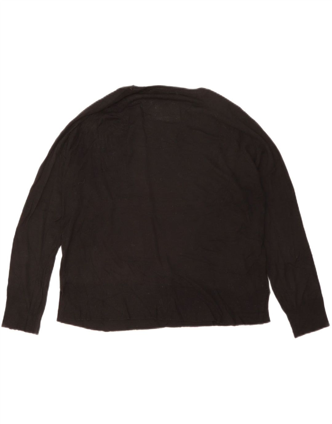 Damski sweter oversize z okrągłym dekoltem Zara UK 10 Small Black Wiskoza