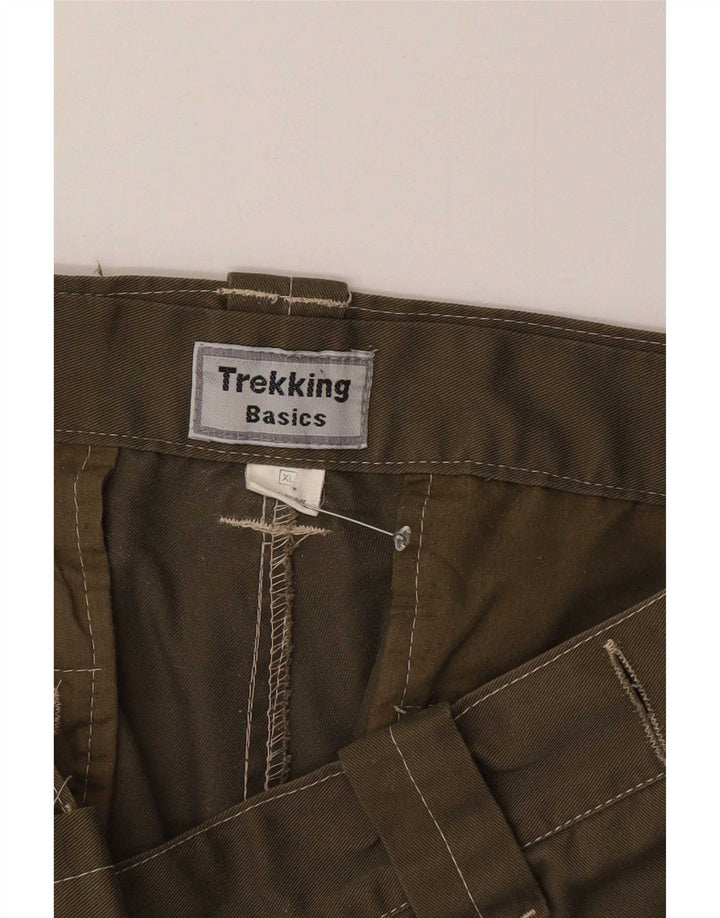 Męskie spodenki cargo Basics XL W38 Khaki Poliester