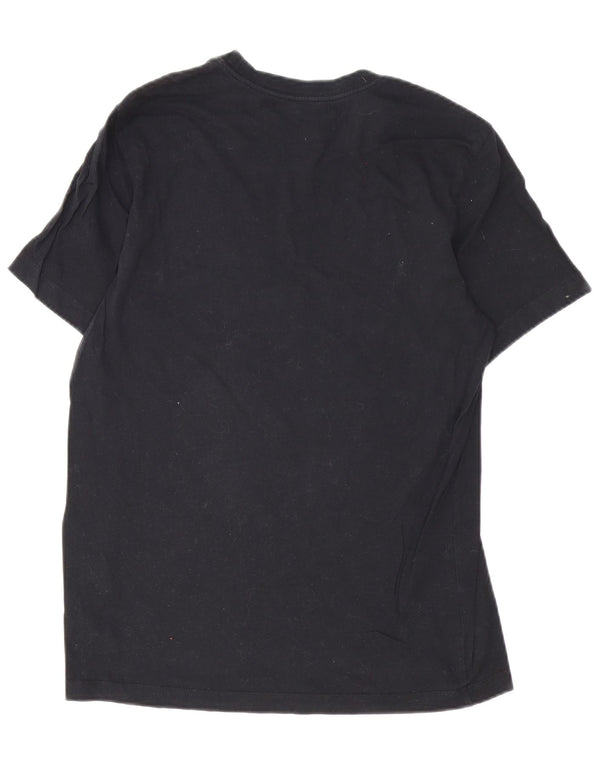 Męski T-shirt Nike Swoosh Graphic Top, średni czarny, bawełniany