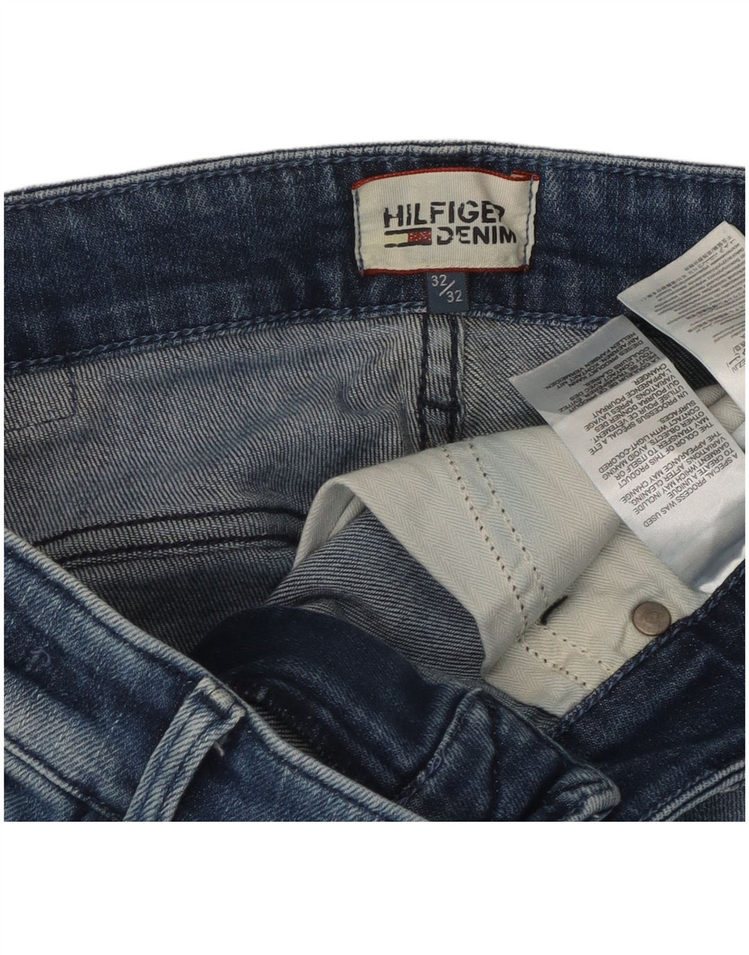 Męskie jeansy slim fit Tommy Hilfiger W32 L29 Niebieskie bawełniane