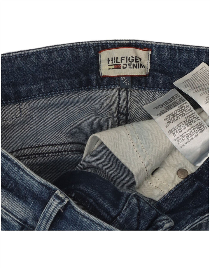 Męskie jeansy slim fit Tommy Hilfiger W32 L29 Niebieskie bawełniane