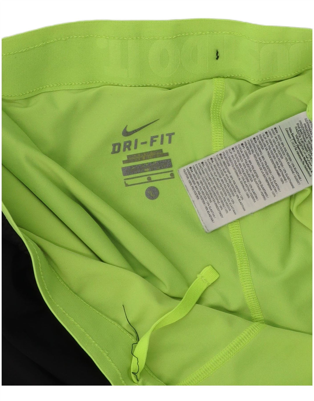 NIKE Womens Dri Fit Sport Shorts UK 14 Large  Black Polyester