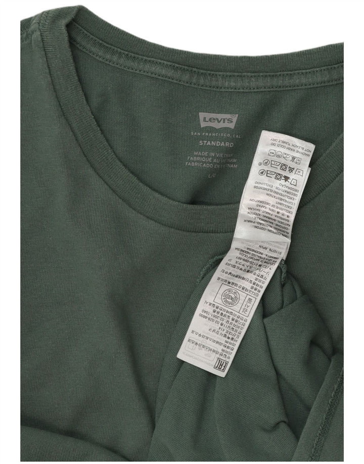 Męski standardowy t-shirt Levi's, duży, zielony, bawełniany