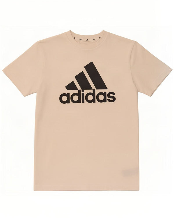 Chłopięca koszulka z grafiką Adidas, biała, bawełniana, 11-12 lat