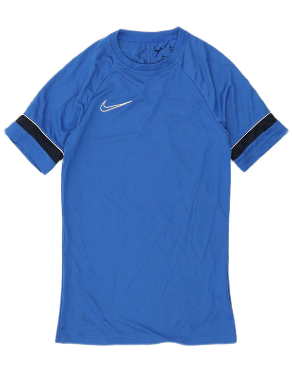 Męska koszulka t-shirtowa Nike Dri Fit Top XS, niebieska, poliestrowa, sportowa
