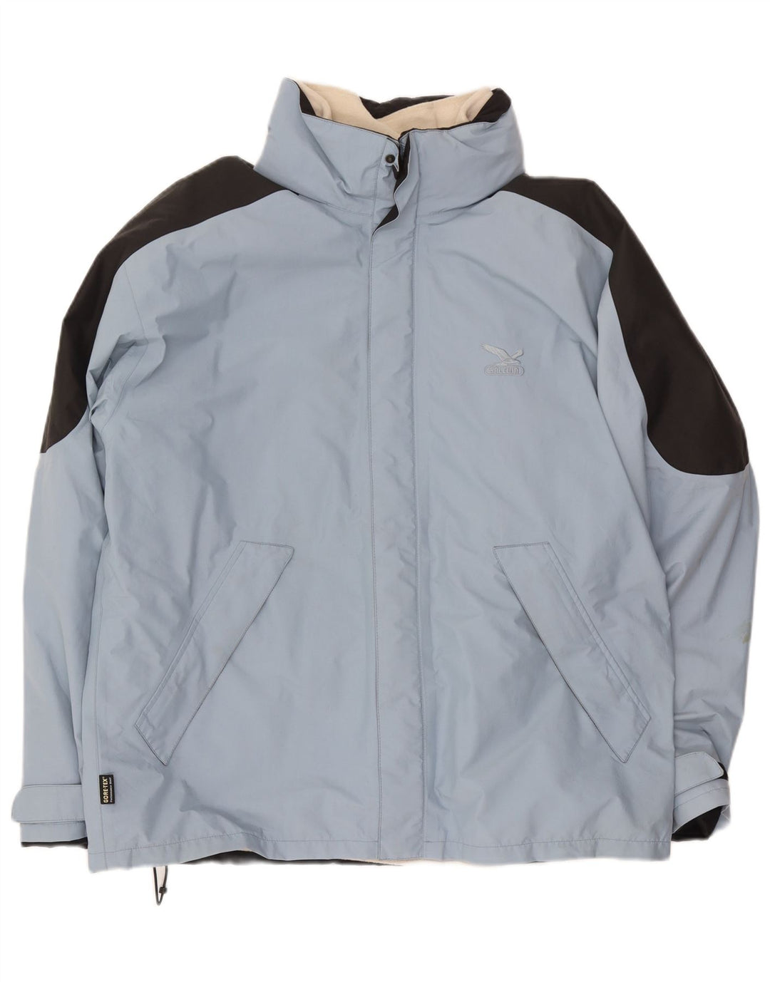 SALEWA Męska kurtka narciarska UK 42 XL Niebieski poliester z blokami kolorów