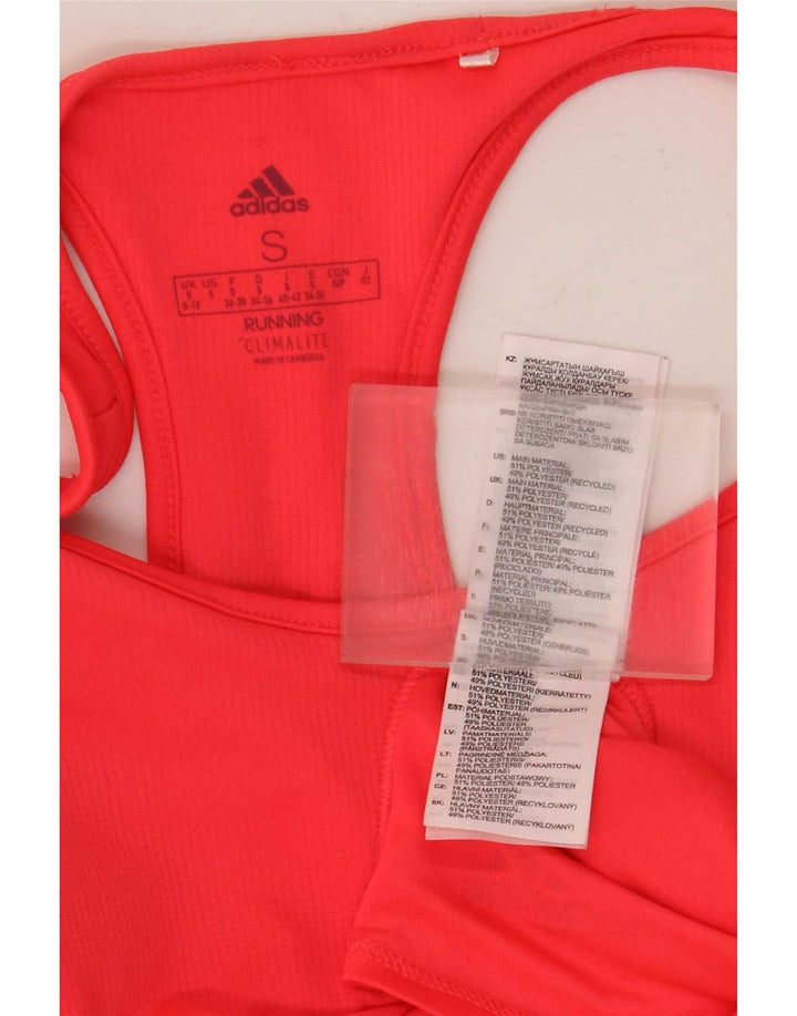 Damska kamizelka Adidas Climalite Top UK 8/10 Mały Czerwony Poliester