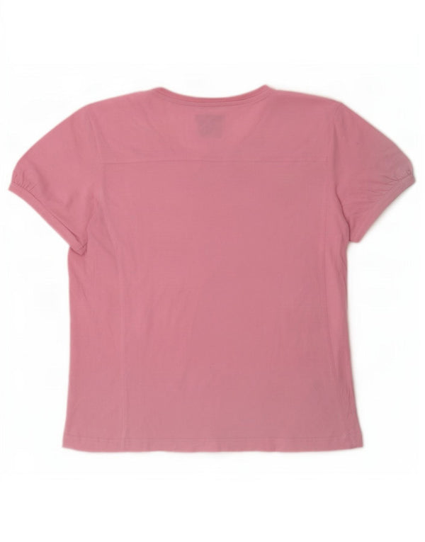 Koszulka damska Champion Easy Fit Top UK 20 2XL Różowa bawełna