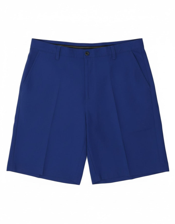 IZOD Mens Chino Shorts W36 Large  Blue Polyester