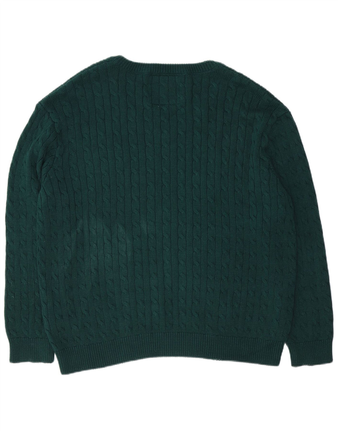 Męski sweter Superdry z dekoltem w kształcie litery V, XL, zielony, akrylowy