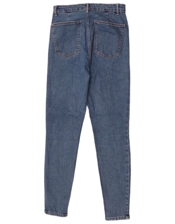Damskie jeansy skinny z wysokim stanem Zara EU 40 Medium W30 L29 Niebieskie