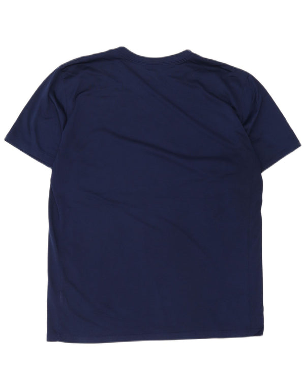 Męski T-shirt Nike Dri Fit z grafiką, duży, granatowy
