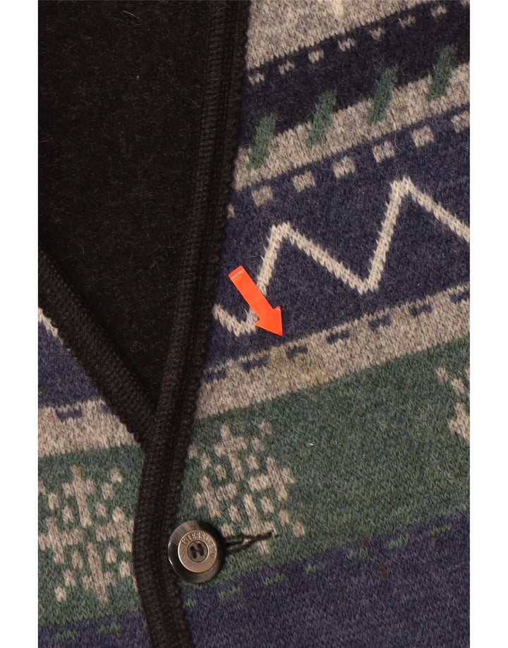 Kamizelka męska GIESSWEIN UK 48 Średnia, wielobarwna, geometryczna wełna