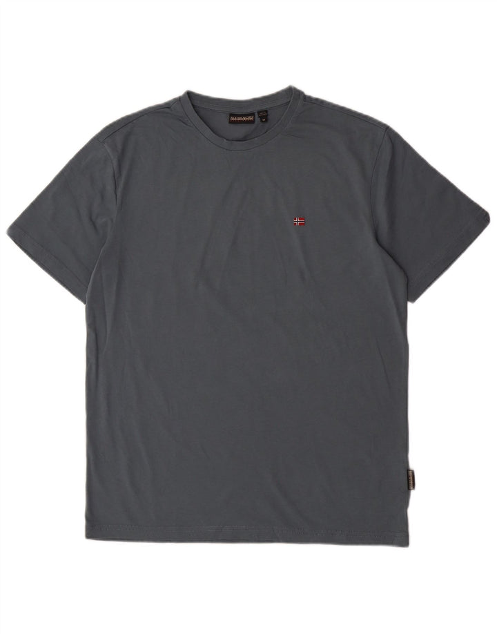 T-shirt męski Napapijri, średni niebieski