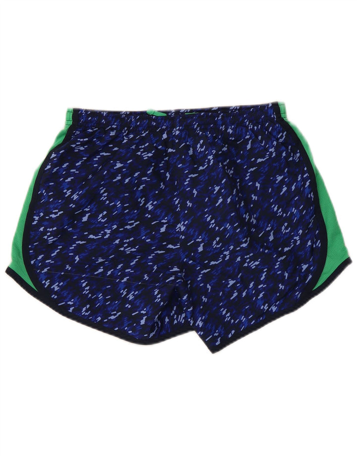 Damskie spodenki sportowe NIKE Dri Fit UK 18 XL, granatowy, poliester z blokami kolorów