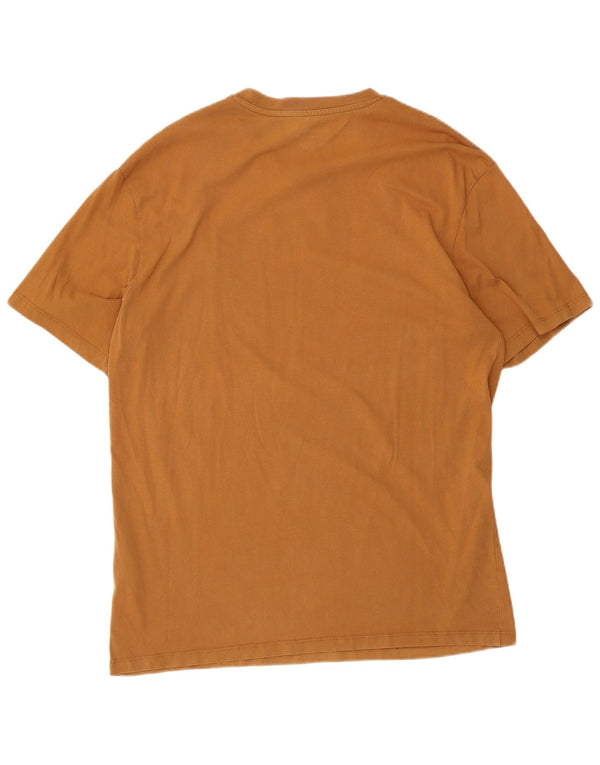 Męski T-shirt z grafiką Jack & Jones, rozmiar XL, brązowa bawełna