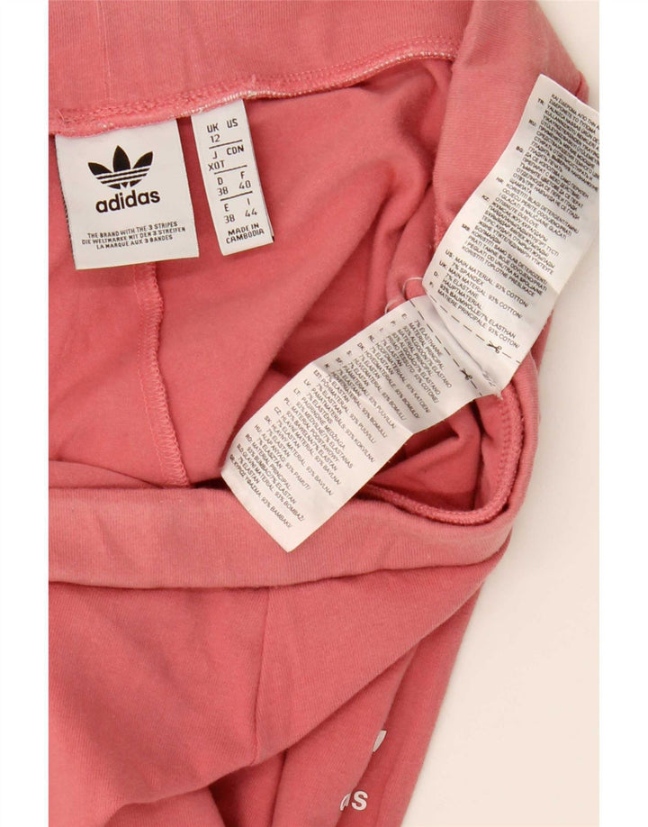 Legginsy Damskie Adidas UK 12 Średni Różowy Bawełna