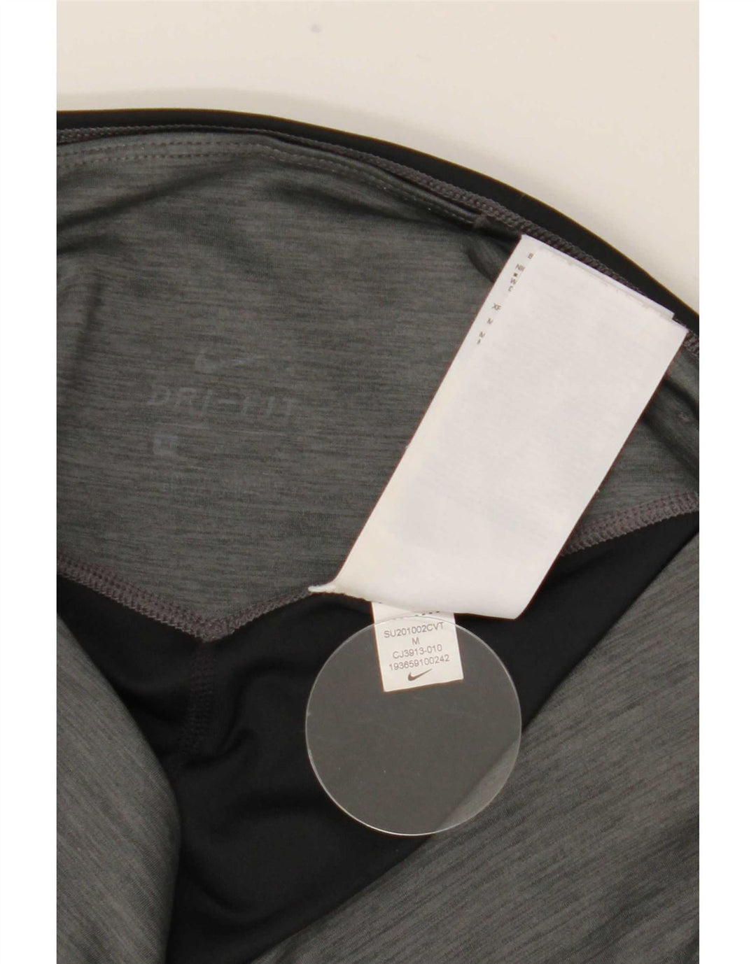 Damskie legginsy Nike Dri Fit UK 12, poliester w kolorze średnioszarym
