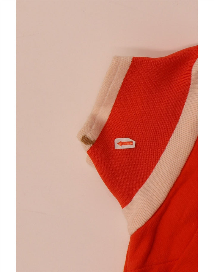 Męska kurtka dresowa Kappa, średnia pomarańczowa bawełna