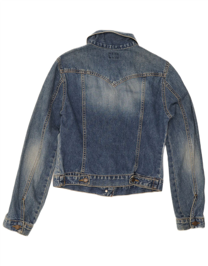 Damska kurtka dżinsowa Oasis Crop UK 12, średnia niebieska, bawełniana