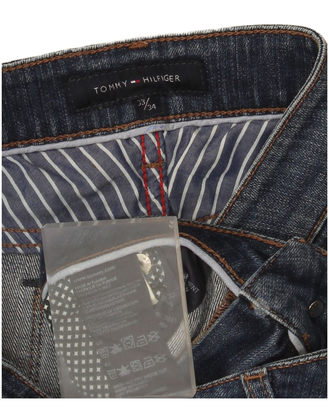 Damskie jeansy Bootcut Tommy Hilfiger W33 L34 Niebieskie bawełniane