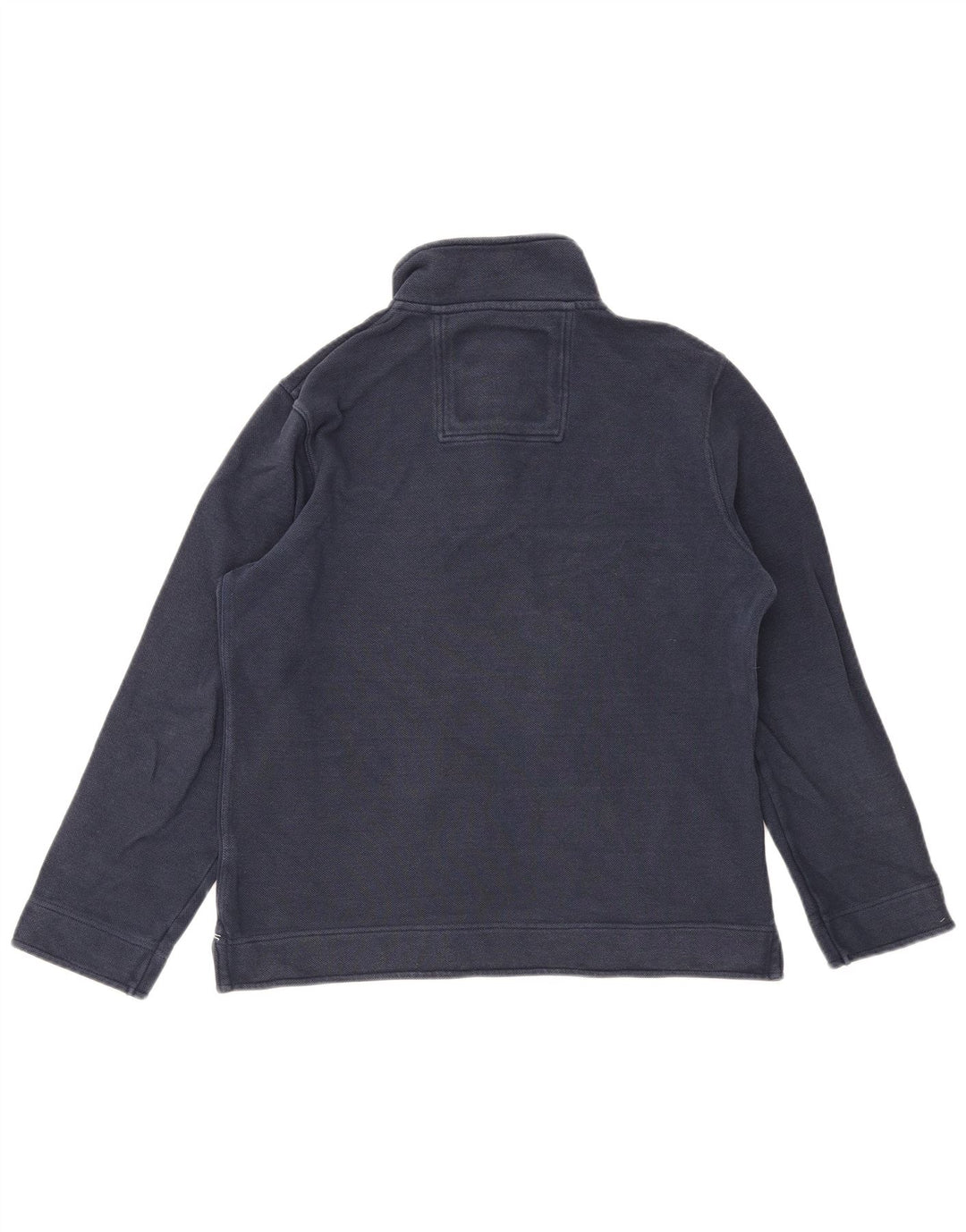 CREW CLOTHING Męski sweter z zamkiem błyskawicznym, średni granatowy, bawełniany