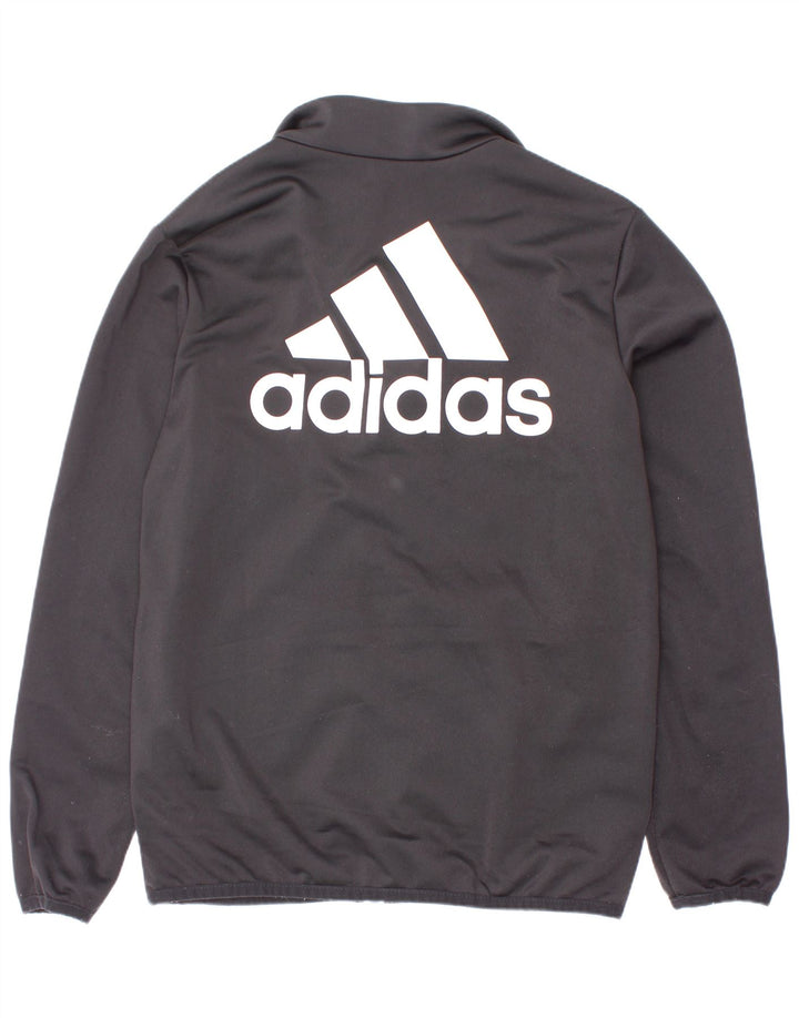Chłopięca bluza dresowa Adidas z grafiką, 9-10 lat, czarny poliester