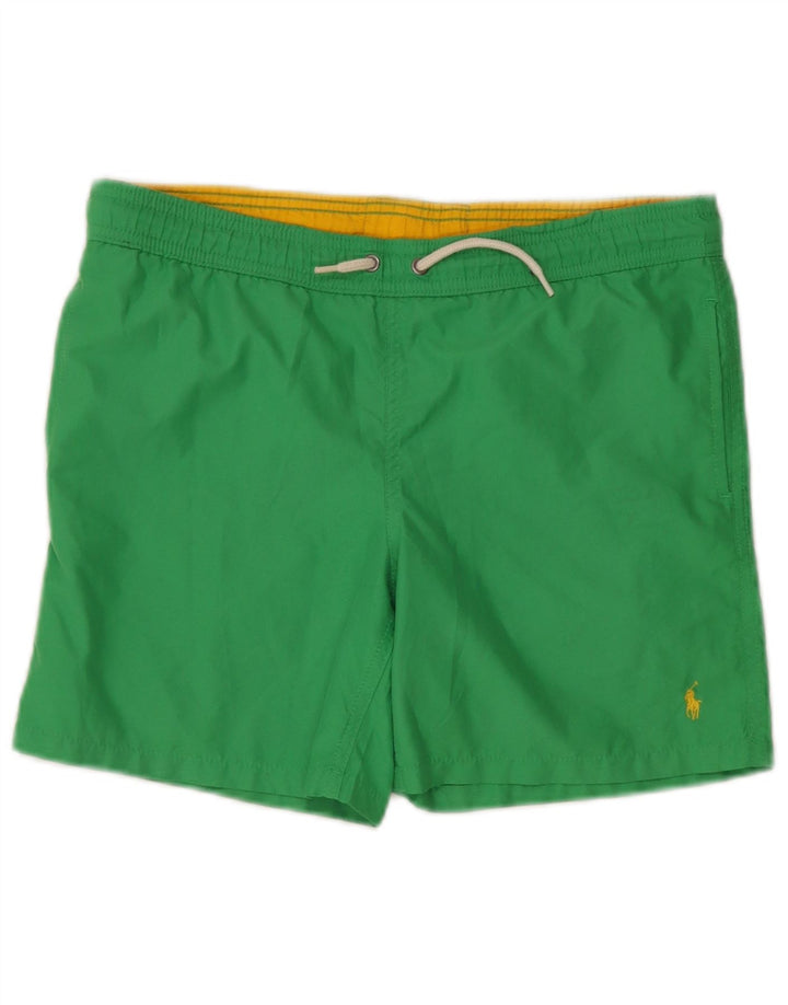 Chłopięce spodenki kąpielowe Polo Ralph Lauren 10-11 lat, średni zielony poliester