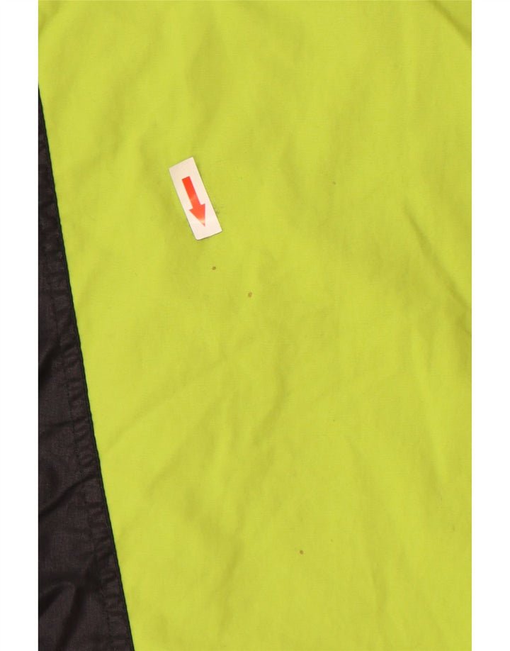 Damska kurtka wiatrówka Maser M Graphic UK 16, duża, czarna, z blokami kolorów