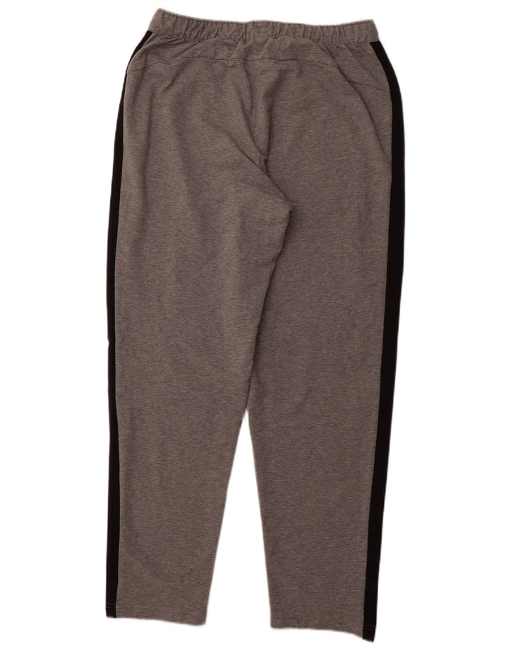 PUMA Mens Tracksuit Trousers Large Grey Cotton