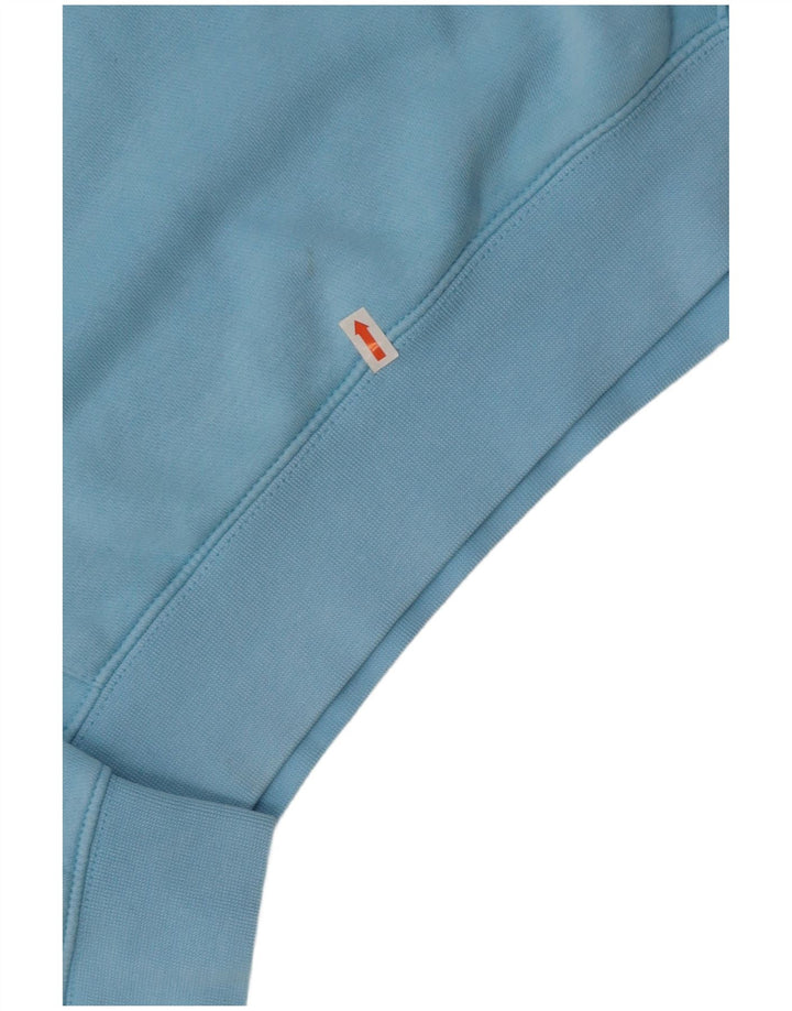 NIKE Mens Hoodie Jumper XS Blue Cotton