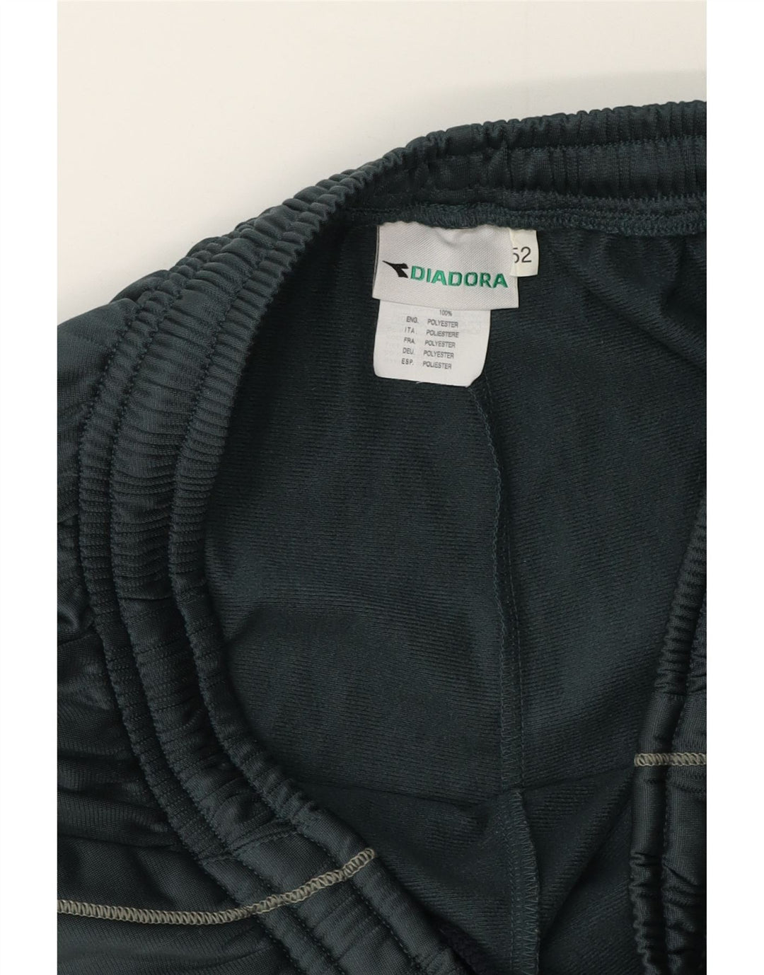 Męskie spodnie dresowe Diadora IT 52, duże, zielone, poliestrowe