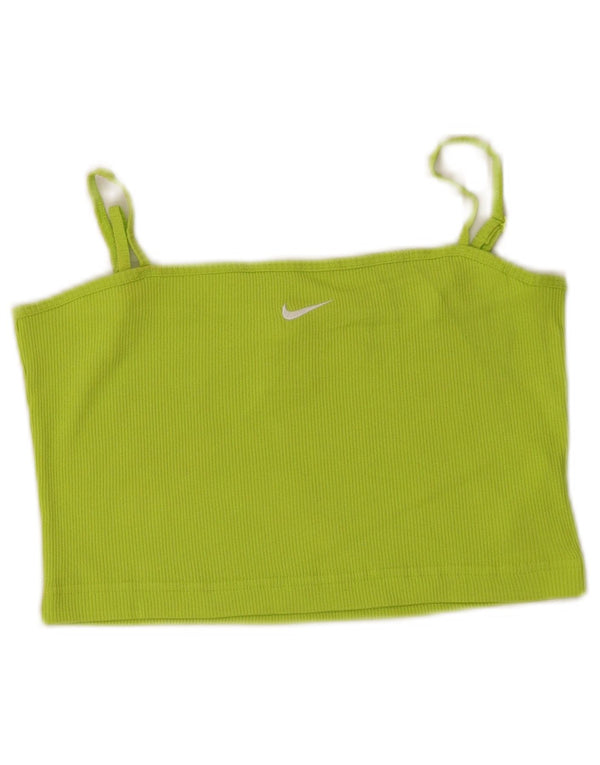 Damski top na ramiączkach Nike, UK 8, mały, zielony, bawełniany