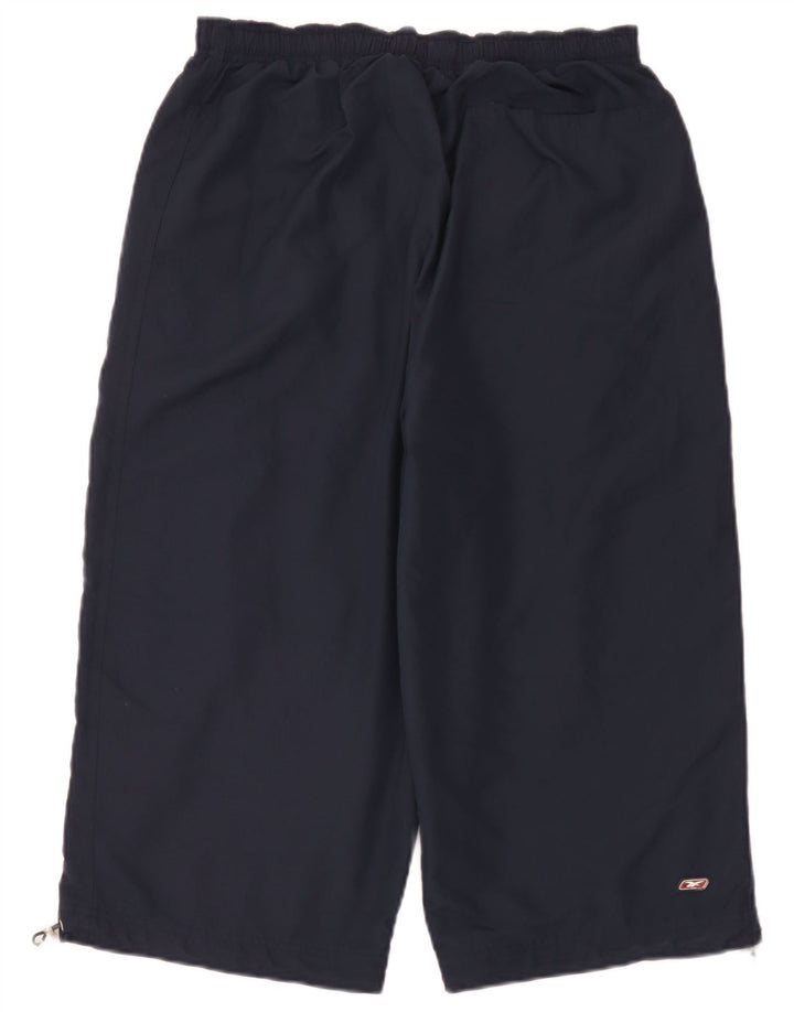 Męskie spodnie dresowe Adidas Capri XL granatowe, poliestrowe