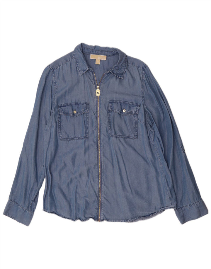 Damska koszula dżinsowa Michael Kors UK 14 Medium Blue Lyocell