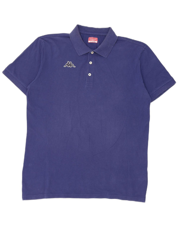 Męska koszulka polo Kappa 2XL, niebieska, bawełniana
